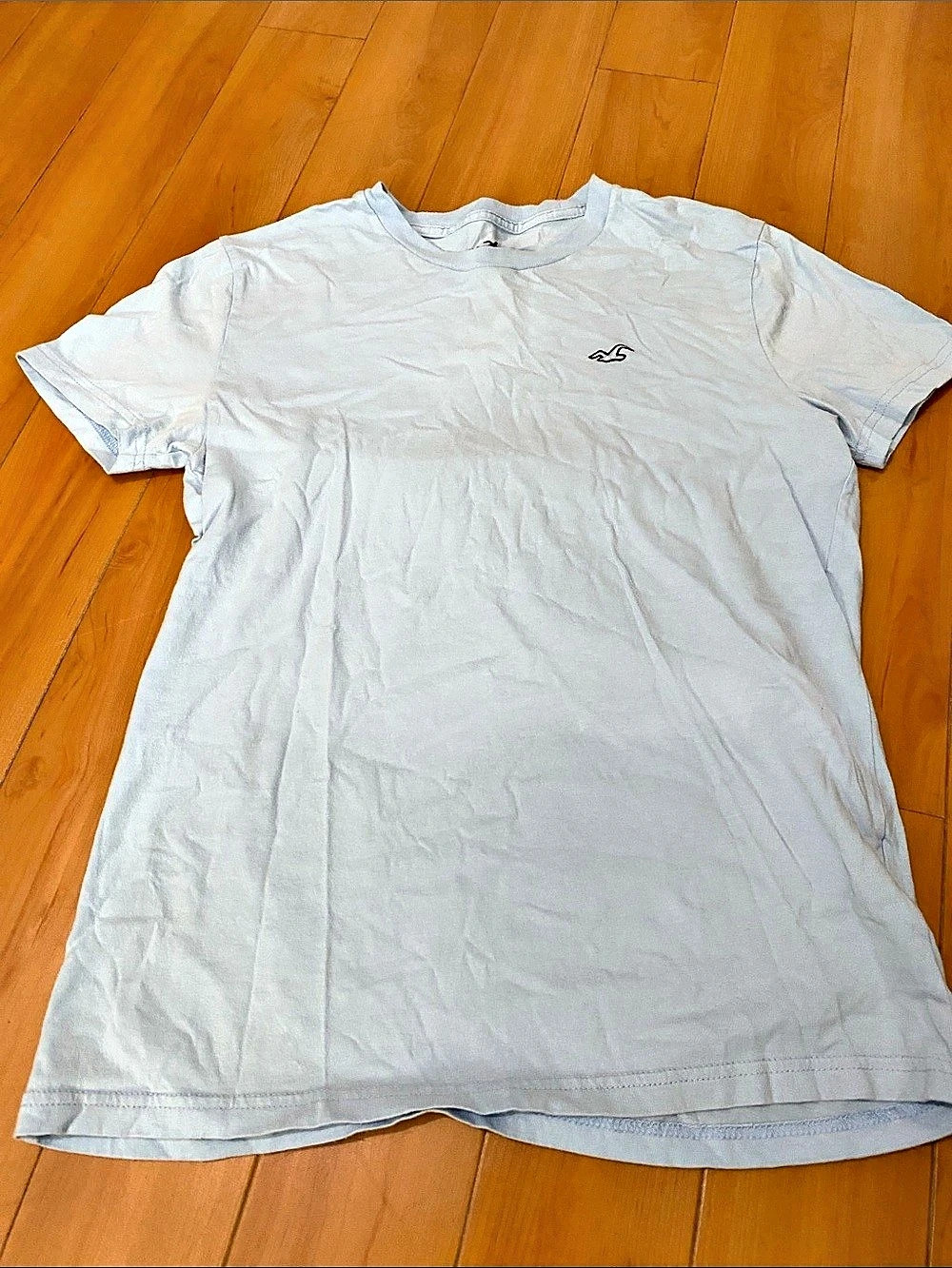 Hollister Must-Have Collection Cotton Logo Tee Blue Size Small